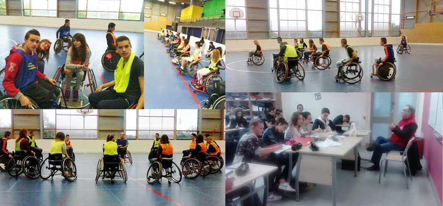 MFR thème du handicap avec les 3eme